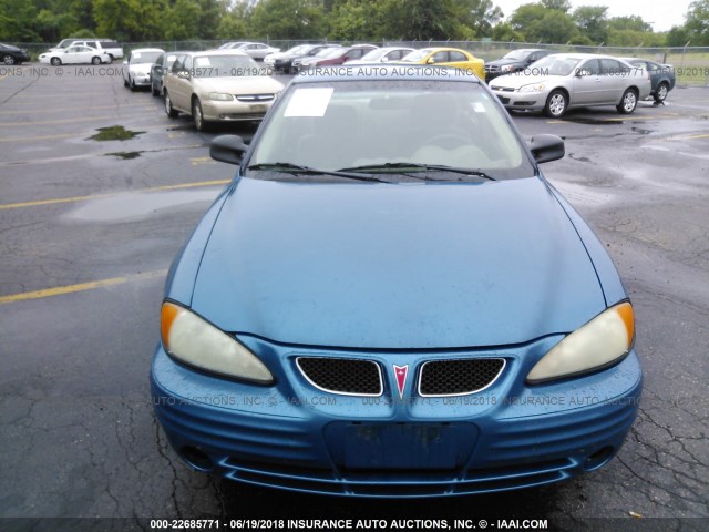 1G2NF52E6YC530448 - 2000 PONTIAC GRAND AM SE1 BLUE photo 6