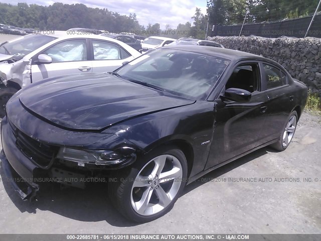 2C3CDXCT7JH175413 - 2018 DODGE CHARGER R/T BLACK photo 2