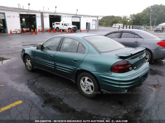 1G2NE52E5XM700505 - 1999 PONTIAC GRAND AM SE GREEN photo 3