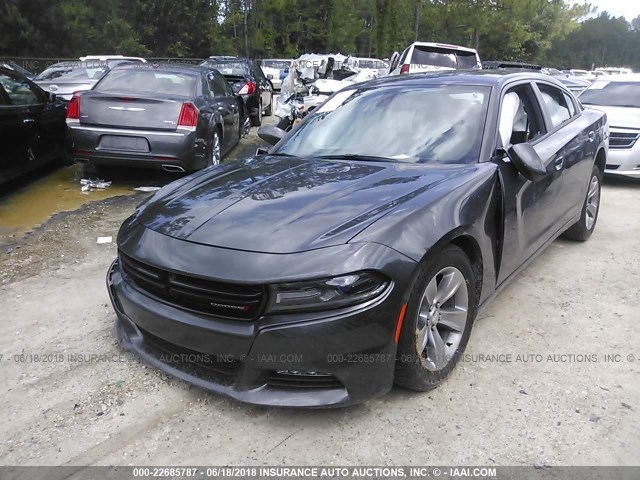 2C3CDXHG8JH156297 - 2018 DODGE CHARGER SXT PLUS GRAY photo 2