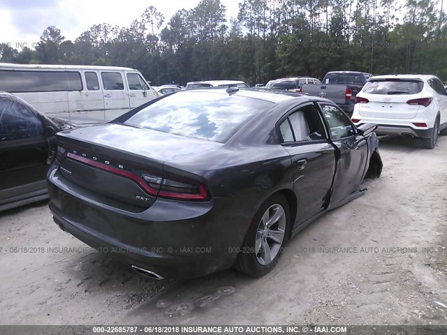 2C3CDXHG8JH156297 - 2018 DODGE CHARGER SXT PLUS GRAY photo 4