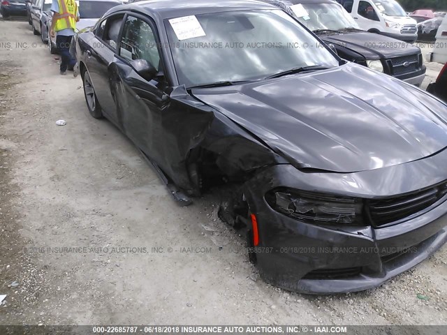 2C3CDXHG8JH156297 - 2018 DODGE CHARGER SXT PLUS GRAY photo 6