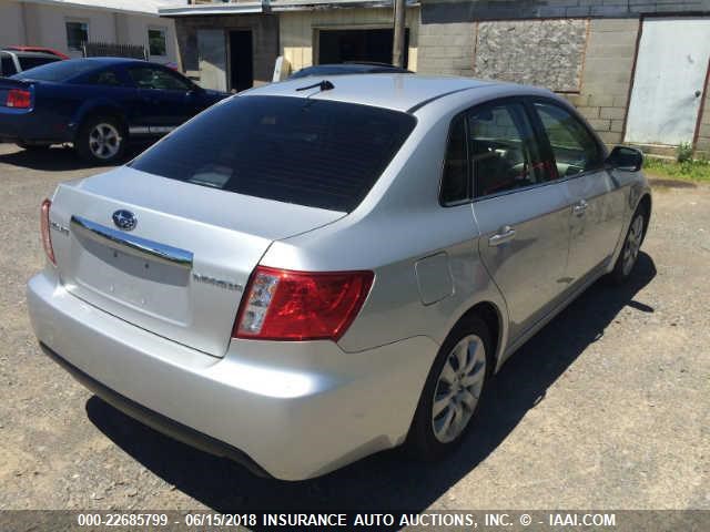 JF1GE61619H504793 - 2009 SUBARU IMPREZA 2.5I SILVER photo 4