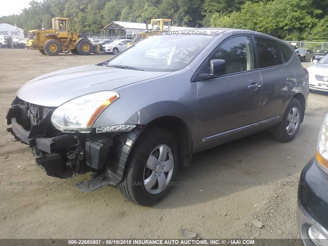 JN8AS5MV4BW304390 - 2011 NISSAN ROGUE S/SV/KROM GRAY photo 2