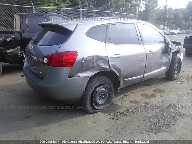 JN8AS5MV4BW304390 - 2011 NISSAN ROGUE S/SV/KROM GRAY photo 4