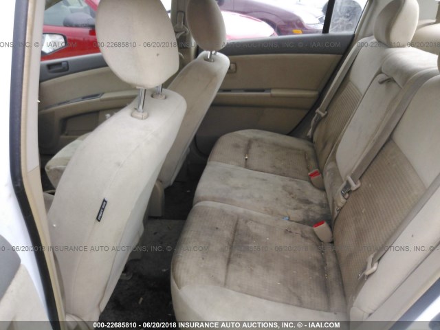 3N1AB61E47L672574 - 2007 NISSAN SENTRA 2.0/2.0S/2.0SL WHITE photo 8