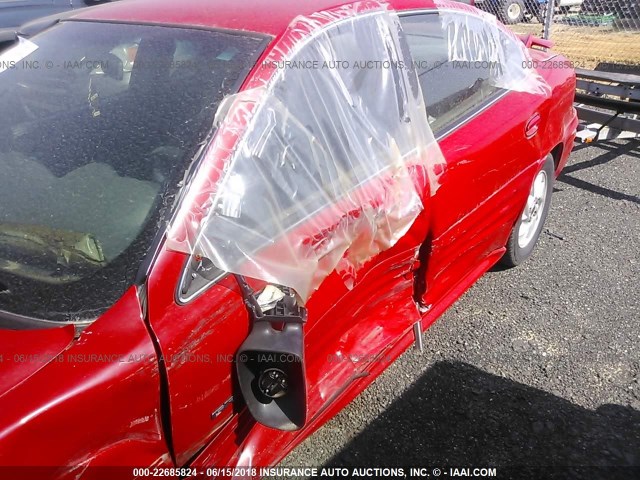 1G2NF52T4YC533895 - 2000 PONTIAC GRAND AM SE1 RED photo 6