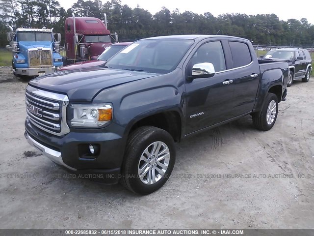 1GTG6DE32G1193067 - 2016 GMC CANYON SLT GRAY photo 2