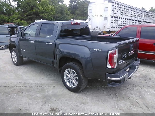 1GTG6DE32G1193067 - 2016 GMC CANYON SLT GRAY photo 3