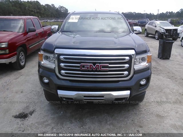 1GTG6DE32G1193067 - 2016 GMC CANYON SLT GRAY photo 6