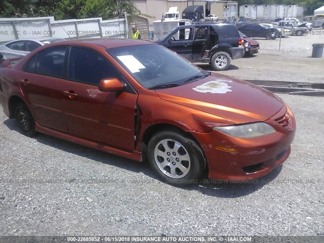 1YVFP84C245N54135 - 2004 MAZDA 6 I ORANGE photo 1