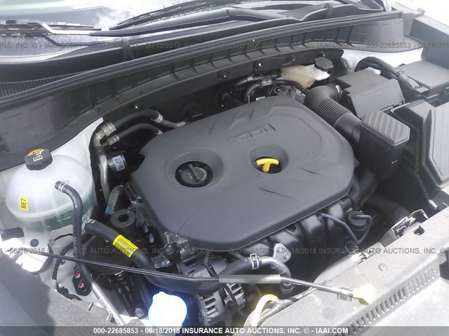 KM8J33A48JU670383 - 2018 HYUNDAI TUCSON LIMITED/SPORT AND ECO/SE WHITE photo 10