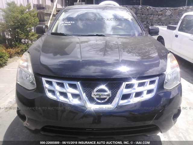 JN8AS5MT1DW025531 - 2013 NISSAN ROGUE S/SV BLACK photo 6