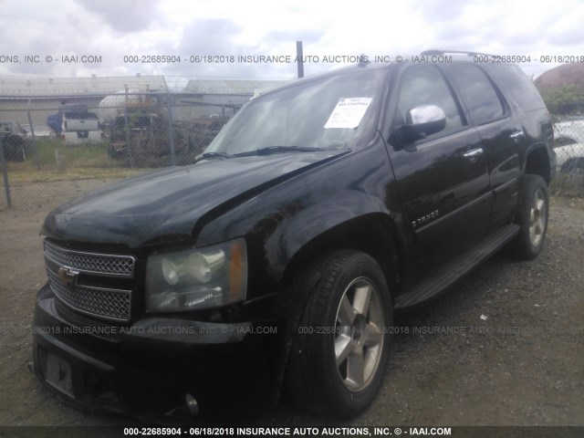 1GNFC13J97R336108 - 2007 CHEVROLET TAHOE C1500 BLACK photo 2