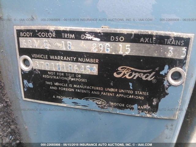 3T01U186454 - 1963 FORD FALCON BLUE photo 9