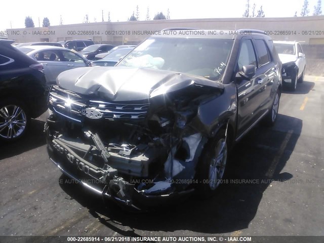 1FM5K7F81GGC09346 - 2016 FORD EXPLORER LIMITED 灰色 照片 2