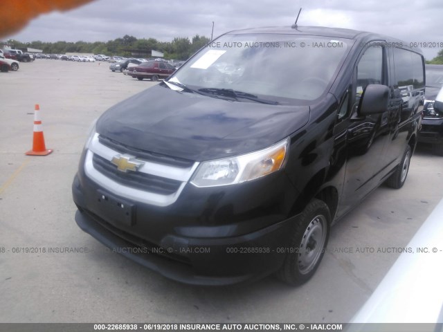 3N63M0YN8FK694887 - 2015 CHEVROLET CITY EXPRESS LS BLACK photo 2