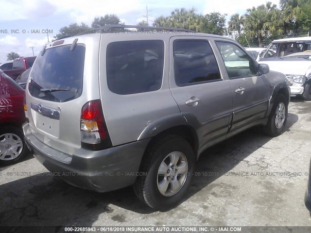 4F2YU09181KM48592 - 2001 MAZDA TRIBUTE LX/ES 金色 照片 4