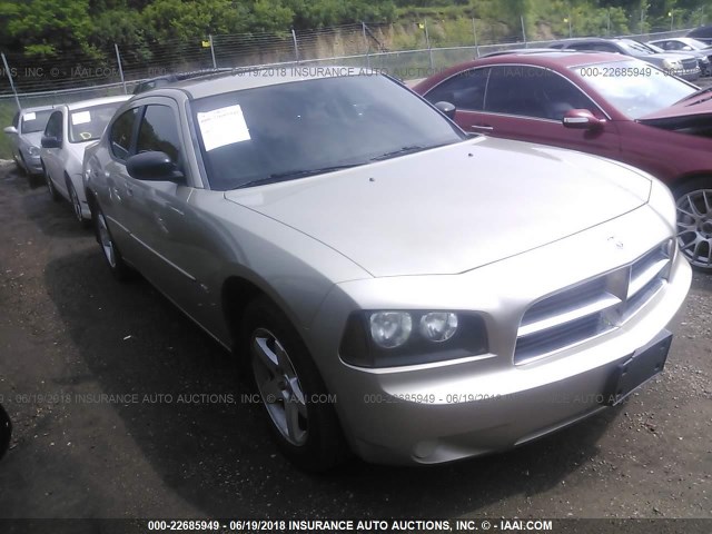 2B3KA33V09H602602 - 2009 DODGE CHARGER SXT GOLD photo 1