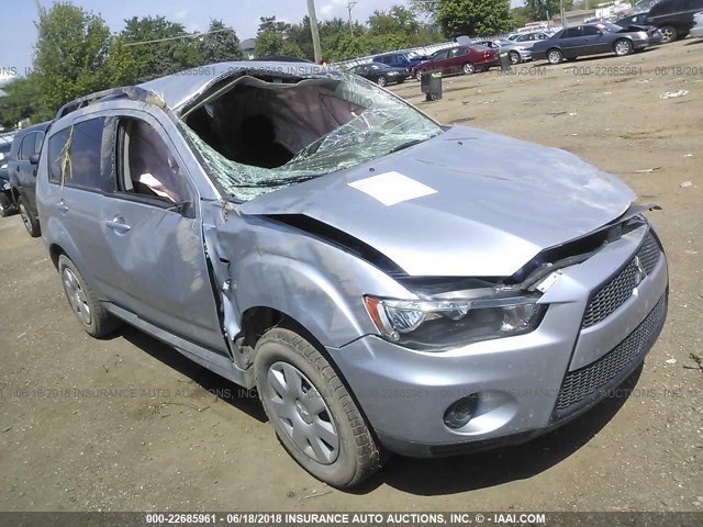 JA4AS2AW1BU023998 - 2011 MITSUBISHI OUTLANDER ES ვერცხლისფერი ფოტო 1