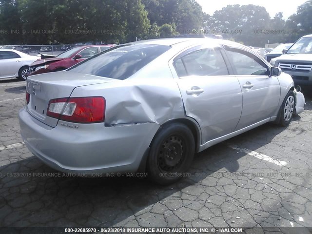 4A32B3FF0CE011410 - 2012 MITSUBISHI GALANT ES/SE SILVER photo 4