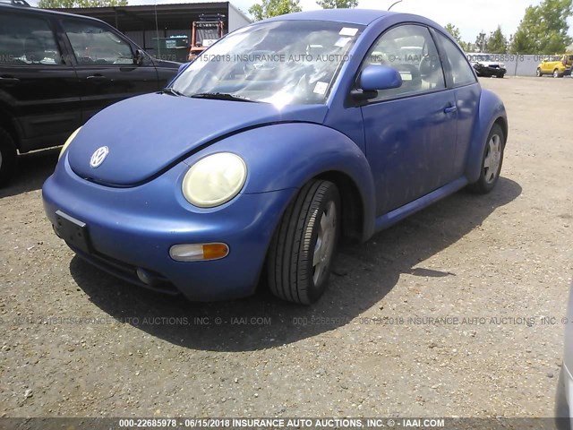 3VWBB61C8WM005495 - 1998 VOLKSWAGEN NEW BEETLE 蓝色 照片 2