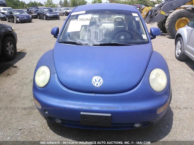 3VWBB61C8WM005495 - 1998 VOLKSWAGEN NEW BEETLE 蓝色 照片 6