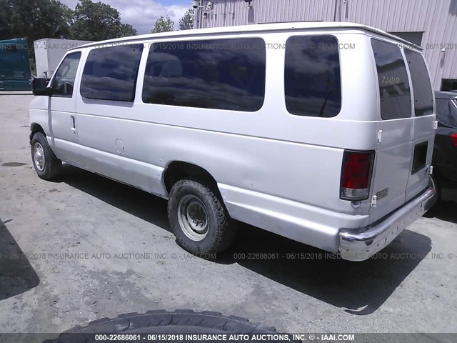 1FBSS31L03HA86658 - 2003 FORD ECONOLINE E350 SUPER DUTY WAGON WHITE photo 3