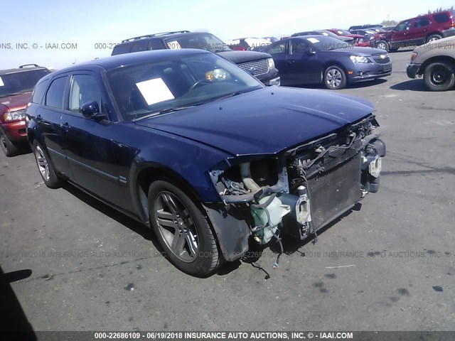 2D4GV58225H514117 - 2005 DODGE MAGNUM R/T BLUE photo 1