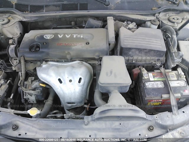 4T1BE46K97U686838 - 2007 TOYOTA CAMRY NEW GENERAT CE/LE/XLE/SE GRAY photo 10