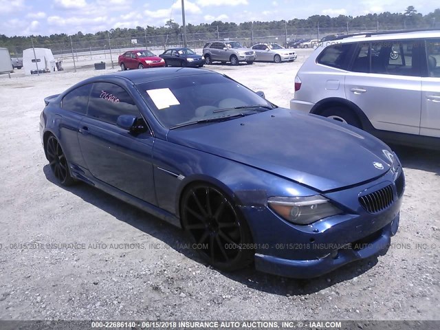 WBAEH73425B191368 - 2005 BMW 645 CI AUTOMATIC Dark Blue photo 1