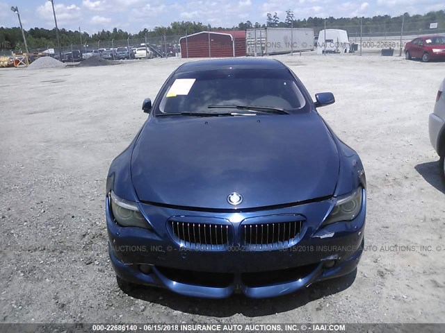 WBAEH73425B191368 - 2005 BMW 645 CI AUTOMATIC Dark Blue photo 6