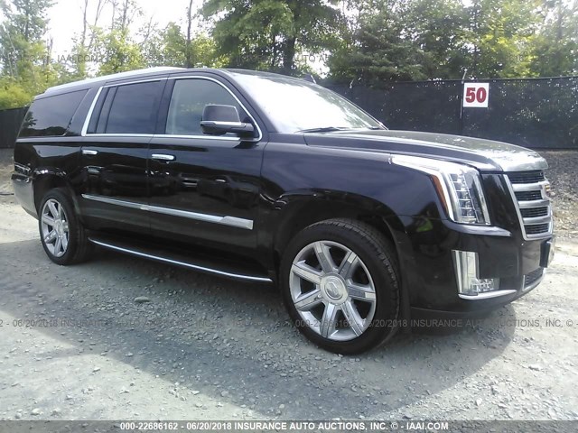 1GYS4HKJ0JR104447 - 2018 CADILLAC ESCALADE ESV LUXURY BLACK photo 1