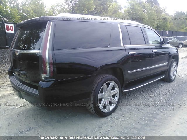 1GYS4HKJ0JR104447 - 2018 CADILLAC ESCALADE ESV LUXURY BLACK photo 4