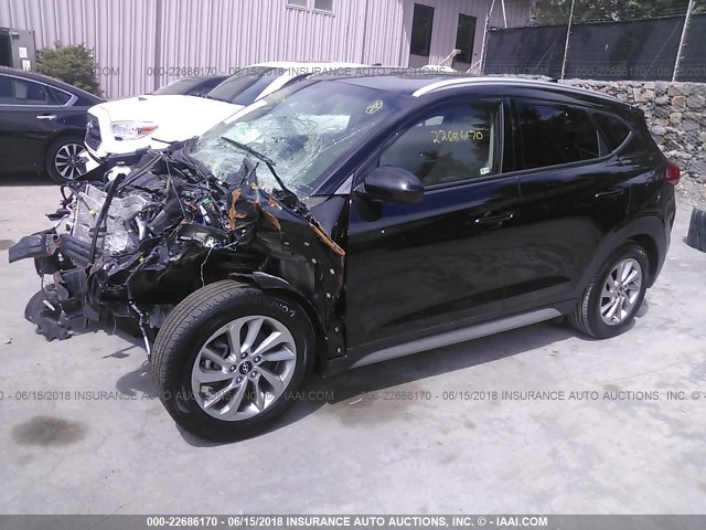 KM8J3CA43JU609443 - 2018 HYUNDAI TUCSON LIMITED/SPORT AND ECO/SE BLACK photo 2
