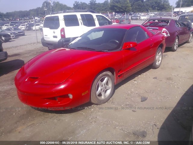 2G2FS22K8Y2168014 - 2000 PONTIAC FIREBIRD RED photo 2