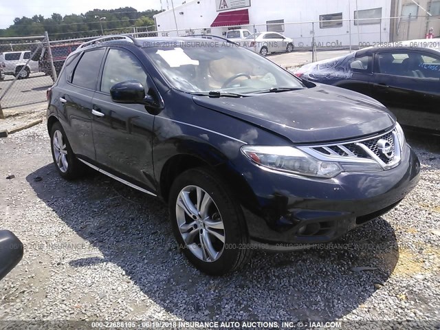 JN8AZ1MW6BW177848 - 2011 NISSAN MURANO S/SL/LE BLACK photo 1