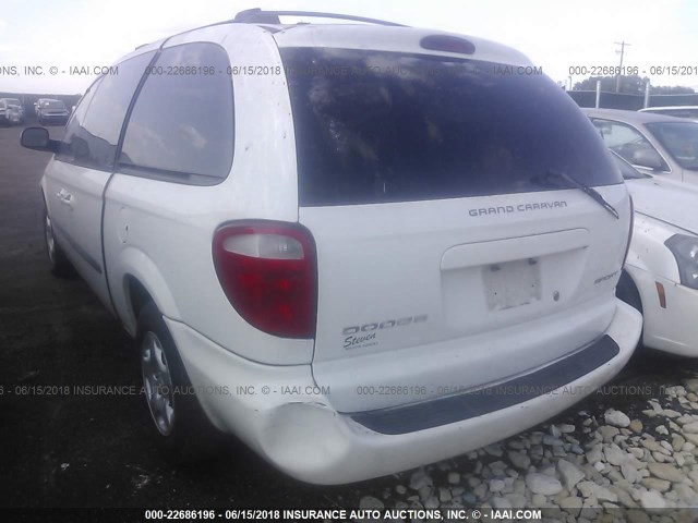 2D4GP44363R253679 - 2003 DODGE GRAND CARAVAN SPORT WHITE photo 3