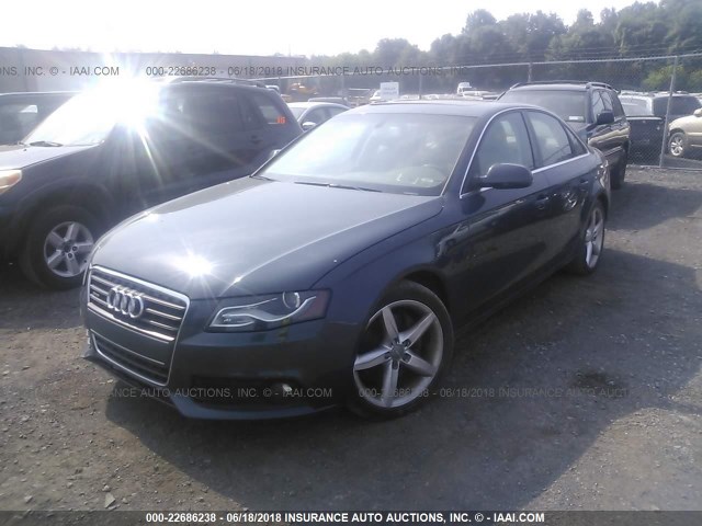 WAUFFAFL7AN042408 - 2010 AUDI A4 PREMIUM PLUS GRAY photo 2