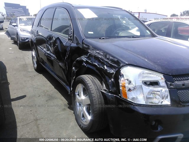 2CNDL537186019654 - 2008 CHEVROLET EQUINOX SPORT BLACK photo 6