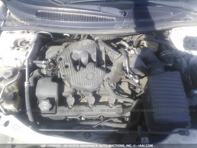 1C3EL45R96N247920 - 2006 CHRYSLER SEBRING WHITE photo 10