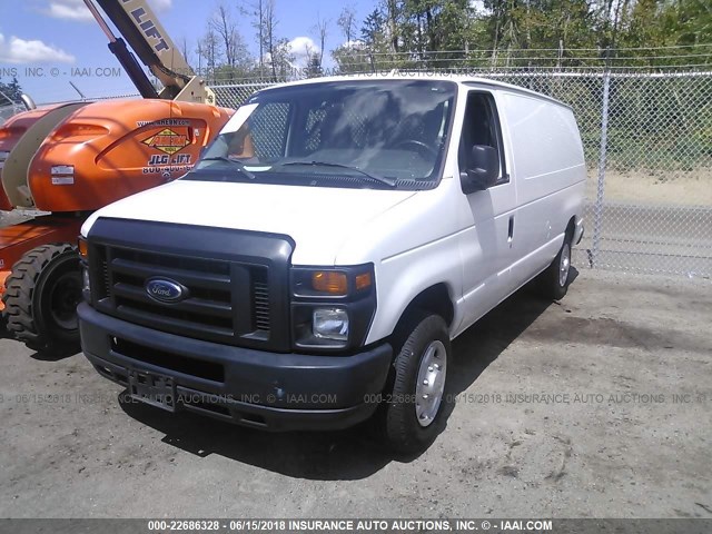 1FTNE1EL1CDA68322 - 2012 FORD ECONOLINE E150 VAN WHITE photo 2