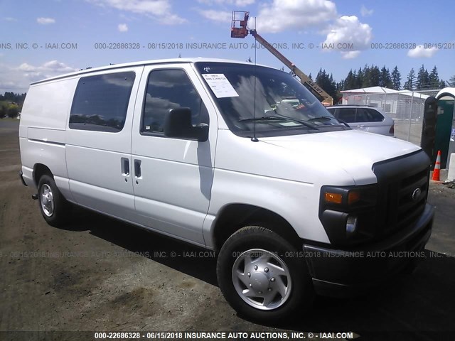 1FTNE1EL1CDA68322 - 2012 FORD ECONOLINE E150 VAN WHITE photo 6