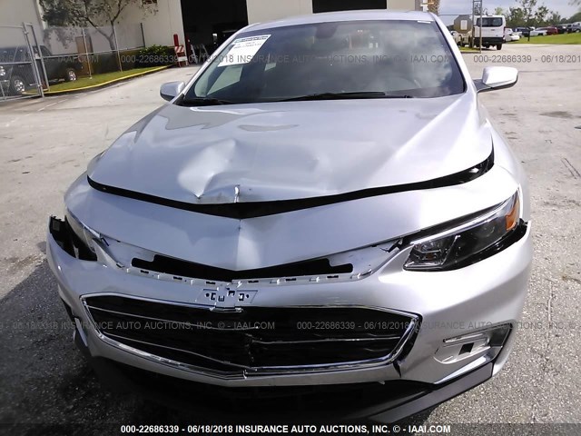 1G1ZD5STXJF142167 - 2018 CHEVROLET MALIBU LT SILVER photo 6