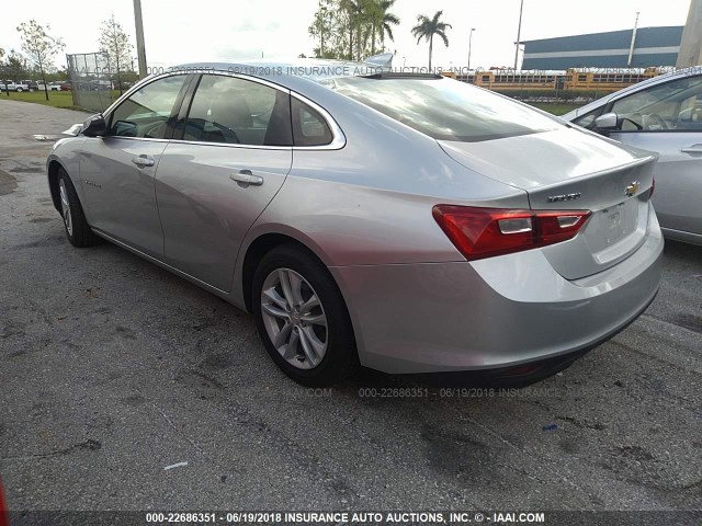 1G1ZD5ST3JF148716 - 2018 CHEVROLET MALIBU LT SILVER photo 3