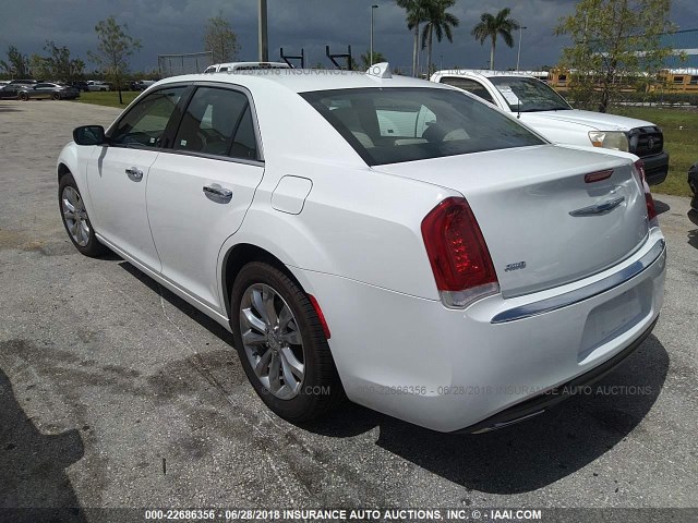 2C3CCAKG8JH177272 - 2018 CHRYSLER 300 LIMITED WHITE photo 3