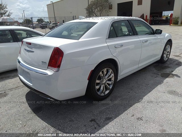 2C3CCAKG8JH177272 - 2018 CHRYSLER 300 LIMITED WHITE photo 4