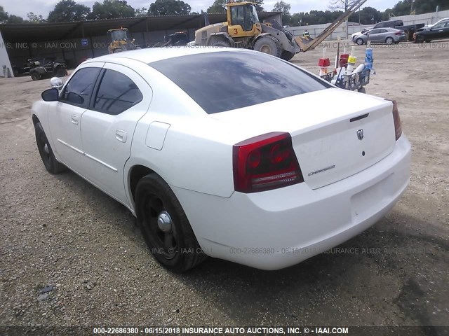 2B3LA43G96H360528 - 2006 DODGE CHARGER SE/SXT WHITE photo 3