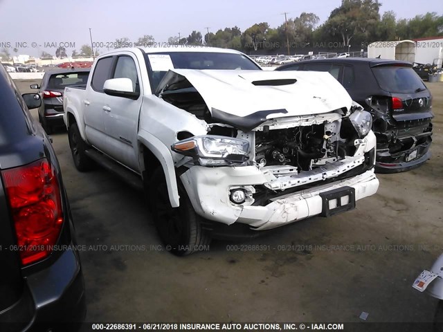 3TMAZ5CN7GM010210 - 2016 TOYOTA TACOMA DBL CAB/SR5/TRD SPORT/OR WHITE photo 1