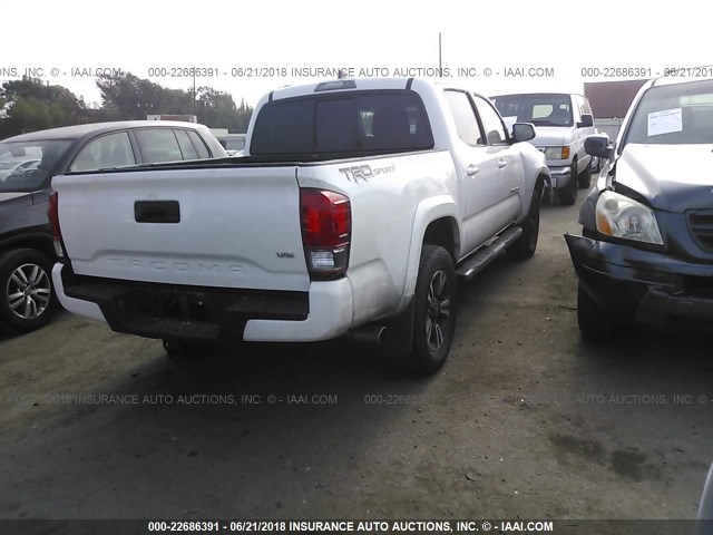 3TMAZ5CN7GM010210 - 2016 TOYOTA TACOMA DBL CAB/SR5/TRD SPORT/OR WHITE photo 4